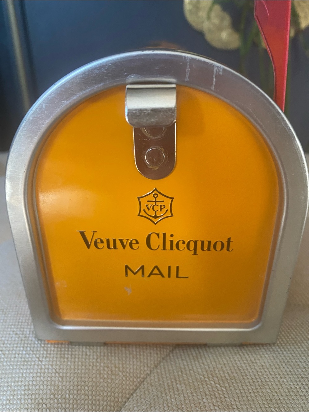 Veuve Clicquot Orange Decorative Mailbox - Picture 2 of 8